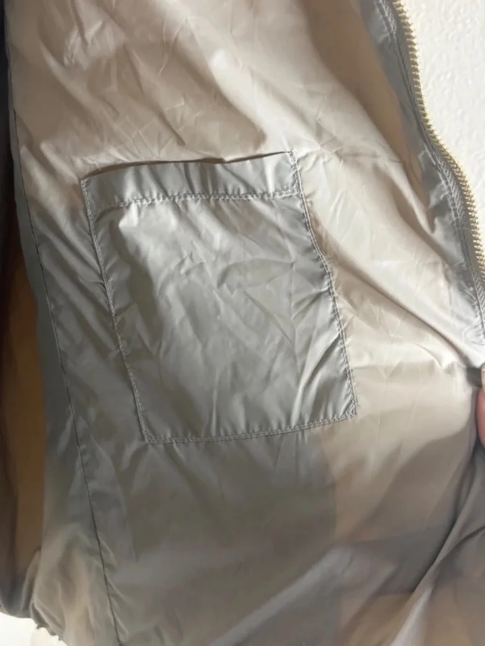 Multiples Women’s 2X Quilted Lightweight Vest Taupe Zip Front NWOT